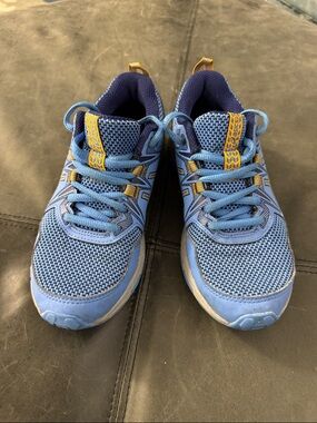 Asics Light Blue and Yellow Kids' Sneakers